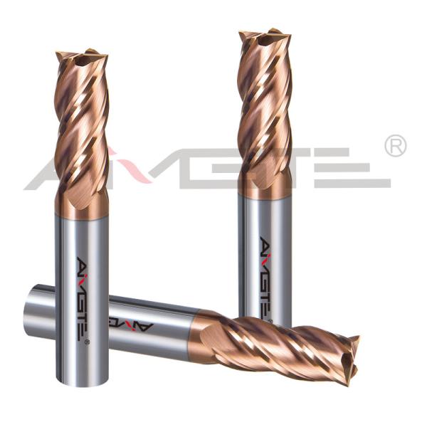 HRC55 4 Flute End Mills 0.6μm Carbide Square End Mill H6 For Steel P20
