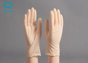 China 100% Natural Latex Material Cleanroom Gloves Micro Textured Surface wholesale