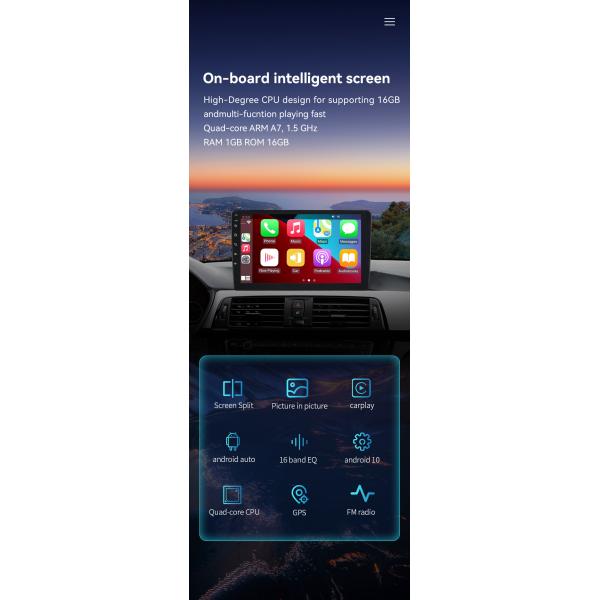 Android12 Car Radio 9 Inch Radio para automovil Car Screens Carplay Navigation gps Auto Electronics Stereo DVD Player