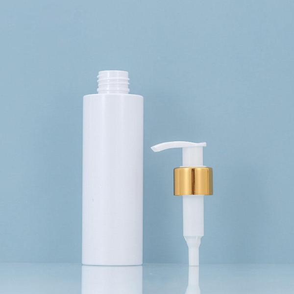 150ml Square PET Flat Shoulder Empty Refillable Shampoo Pump Bottle Clear Plastic Shower Gel Spray Bottle