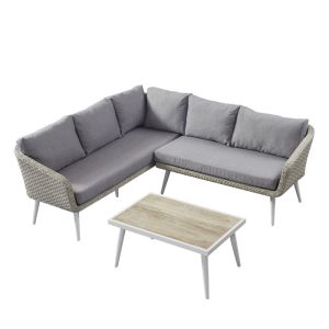 China Waterproof PE Rattan All Weather Allowed Garden Lounge Set wholesale