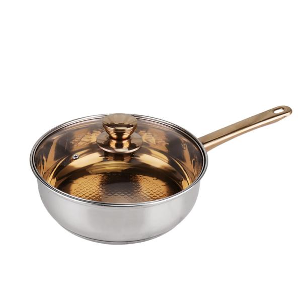 6pcs Cookware Set Stainless Steel 201 Kitchenware Cooking Milk Soup Pot Set