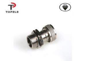 China Flexible Conduit And Fittings Nickel Plated Brass Adapter 20mm 25mm wholesale