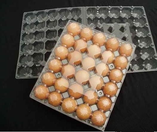 Eco Friendly 30 Count Egg Flats 32.5cm Plastic Blister Tray In PET Film