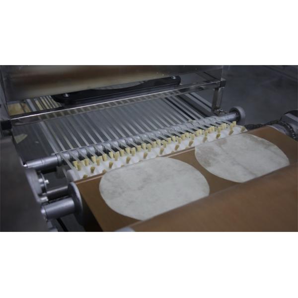 Industrial High Speed Tortilla Production Line 3 - 20m/Min Alloy Steel Pita Roller 8 - 50mm