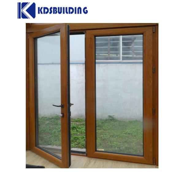KDSBuilding Best Price Commercial Store Front Casement Glass Wooden Door Design Pictures