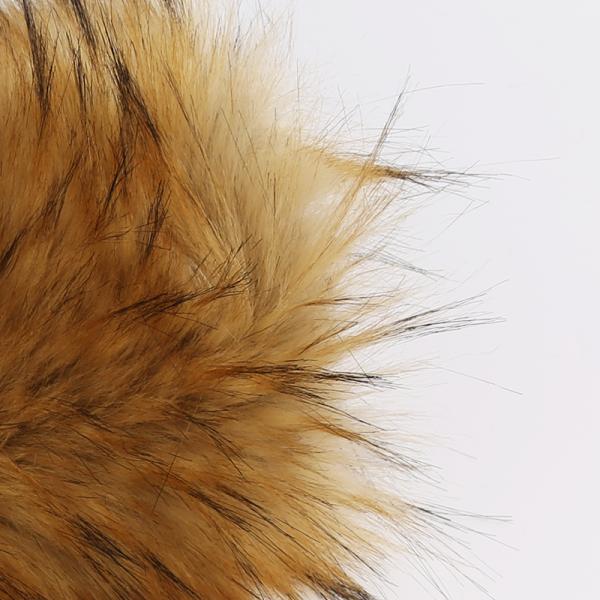 Knitted Faux Raccoon Fur Fabric for Hood 100% Acrylic Long Plush Fake Fur