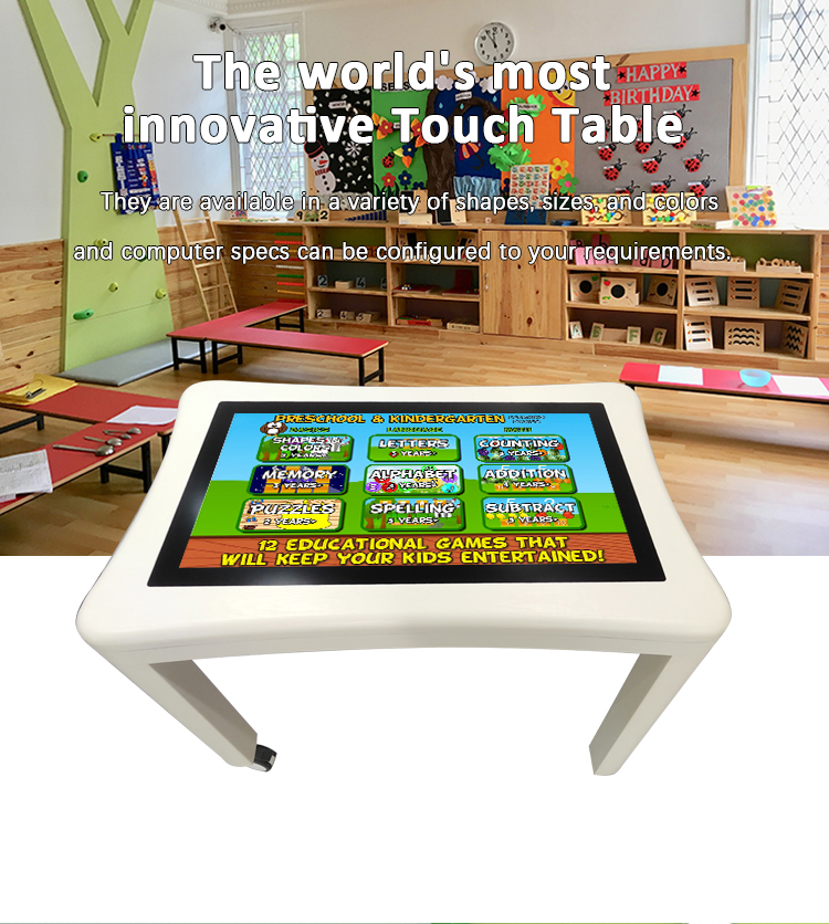 43 Inch 4K Resolution Interactive Touch Table with Quad-core Proces
