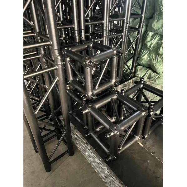 Portable Black Aluminum Spigot Truss Fast Assembly DJ Lighting Truss System For Outdoor Events