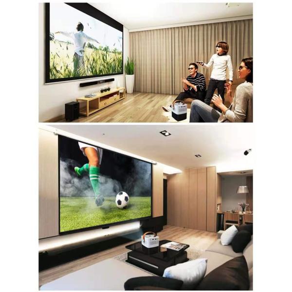 WIFI Battery WVGA LED Smart Portable Projector For Home Cine