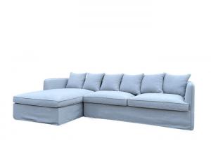 China Fabric Removable Slipcover Sofa With Removable Cushion Covers Feather Cushions wholesale