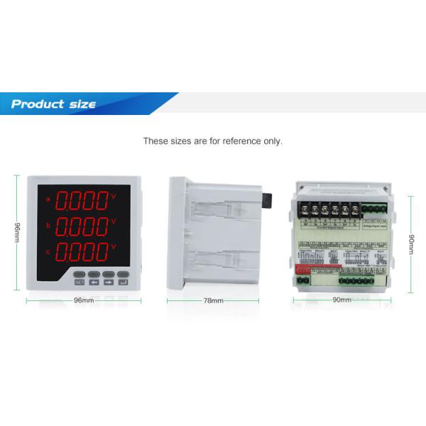 three phase digital multifunction ampere volt poer energy meter ith RS485 meter 220 volt att meter