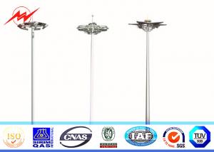 China Q345 Steel HDG 40M 60 Lamps High Mast Tower Steel Square Light Poles 15 Years Warranty on sale