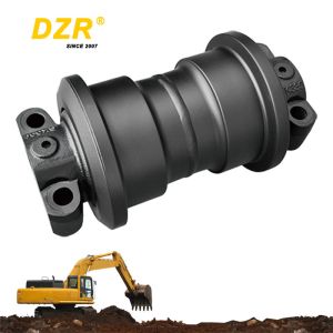 H45 Excavator Track Roller CR6088/CR6089 For D6R Bulldozer Heat Treatment HRC 40