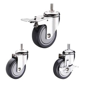 300lbs Capacity 5 Inch Polyurethane Wheels , ISO9001 Industrial Polyurethane