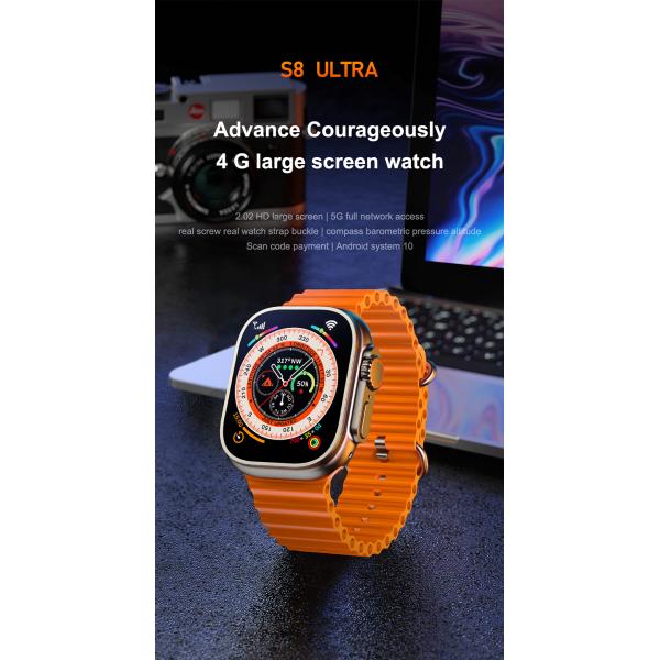 4G Sim Call S8 X8 Ultra Smart Watch Memory With Android 10.0 OS 4G Ultra Watch