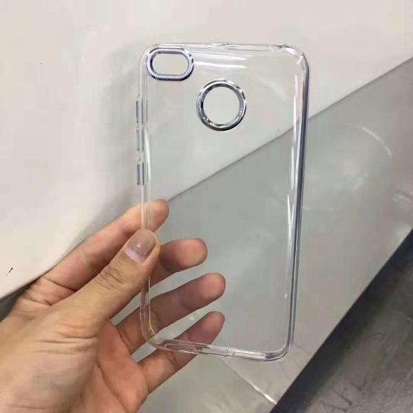 TPU+ABS Color Clear Metallic Button Protective Case Back Cover For Xiaomi A2 Mi5x Redmi note 4 Mi6 Xiaomi note 3