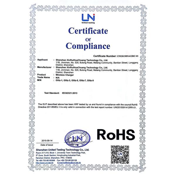 Portable Wireless Mobile Charger / Battery Charger For All Phones CE FCC