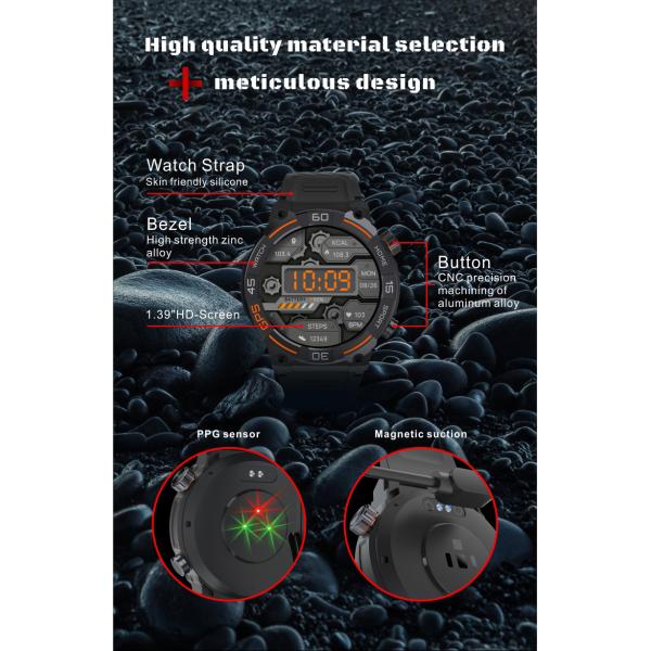 High Quality MG02 GPS Bluetooth Call Smart Watch