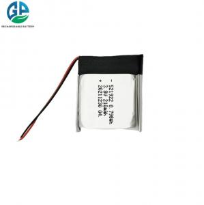 China UN38.3 Lithium Polymer Battery Pack 521922 3.8v 210mAh Li-Ion Polymer Battery wholesale