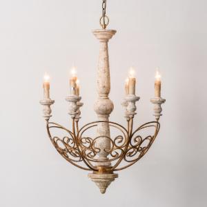 China Loft chandelier antique lighting suspension lustre wooden art deco Wooden Chandelier(WH-CI-117) wholesale
