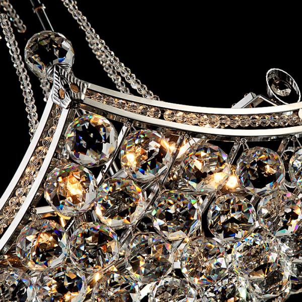 Gold Chorm Dining room Kitchen Glass Ball Chandelier Pendant Lights Fixtures (WH-MI-76)