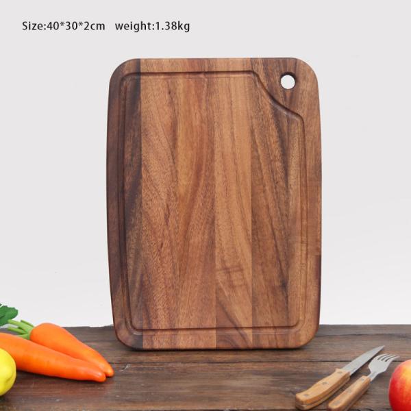 Kitchen Wooden Chopping OEM Walnut Cutting Board Blocks Black