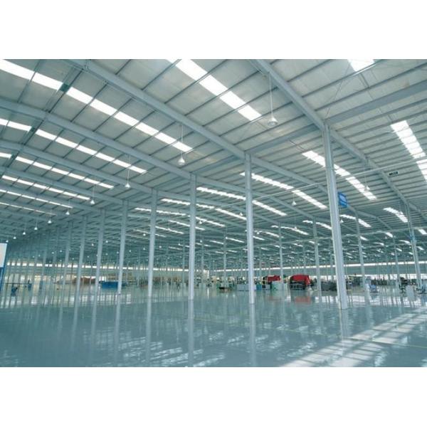 Quality Prefabricated I Beams / H Columns Commercial Steel Workshop Coated Corrosion Resistant Paint for sale