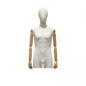 China A male half body Mannequin used for displaying natural body curves in store windows wholesale