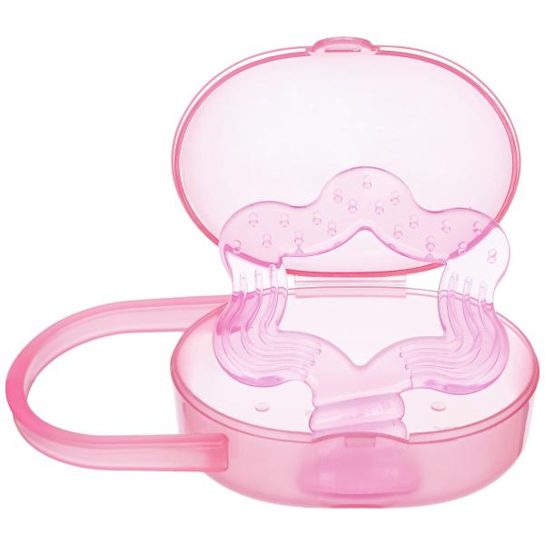 Food Grade Soft Carry Case 3 Month Baby Silicone Teether