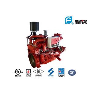 Red Professional Fire Pump Diesel Engine 144KW With Water Cold Cooling