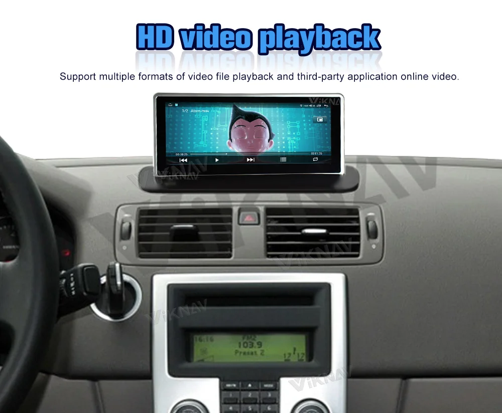 Viknav Car Radio For Volvo S40 C30 (2004-2013) 8.8 Inch With Screen GPS Navigation Auto Audio Video Multimedia DVD