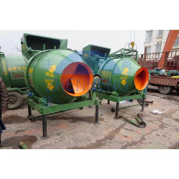 Ladder Type Portable Mixer Machine, 2520 * 2000 * 2500mm Green Mortar JZC250 Cement Mixers