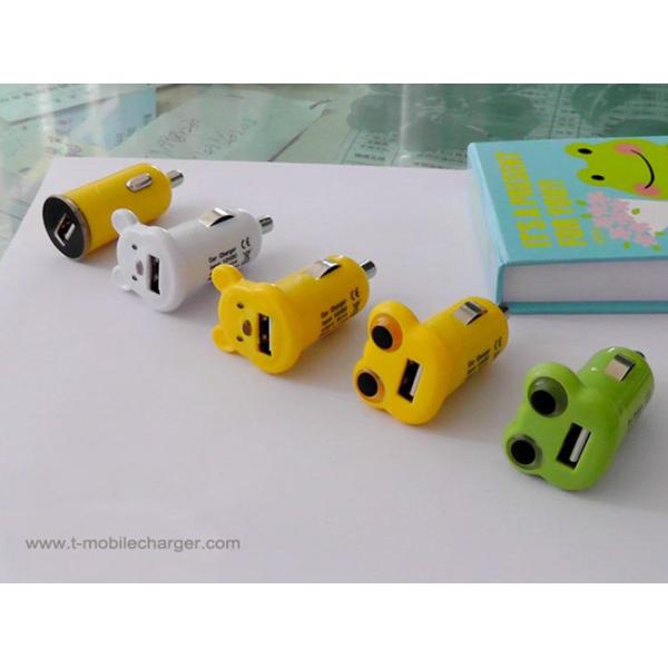 cute cartoon USB charger /portable mini car charger/car accessories/Iphone charger