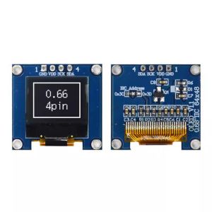 0.66 inch OLED with PCB 64x48 dots SPI/IIC interface driving IC ssd1306