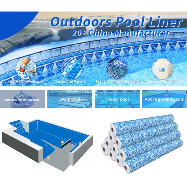 Swimming Pool Liner Material PVC Pool Liner Anti-slip PVC Pool Liner