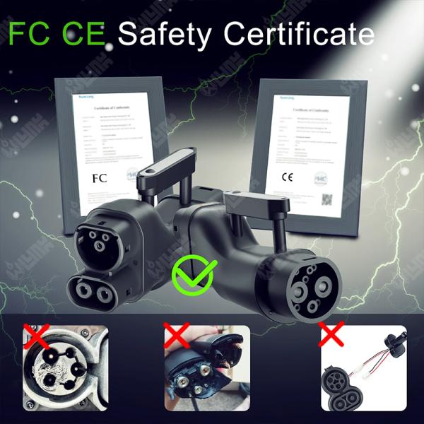 New Energy Vehicle Parts Accessories Charging Station EV Socket GBT to CCS2 DC Charger Adapter