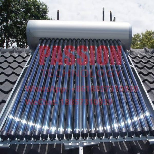 316 Stainelsss Steel 300L Solar Heating Glass Pipe Hotel Solar Water Heater