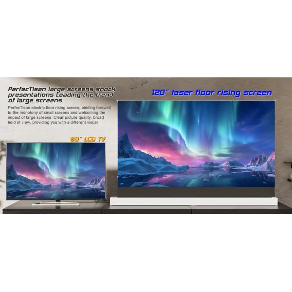 PVC Motorized Projection Screens 90 Inch Screen For Ultra Short Throw Projector