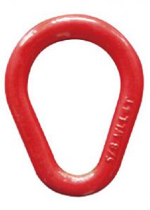 China 126 Ton Rigging Hardware Painted Red Forged Pear Shaped Quick Link on sale