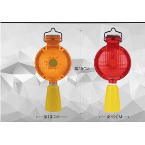 China Security Solar Led Traffic Signal Light Dia 19cm Height 38cm wholesale