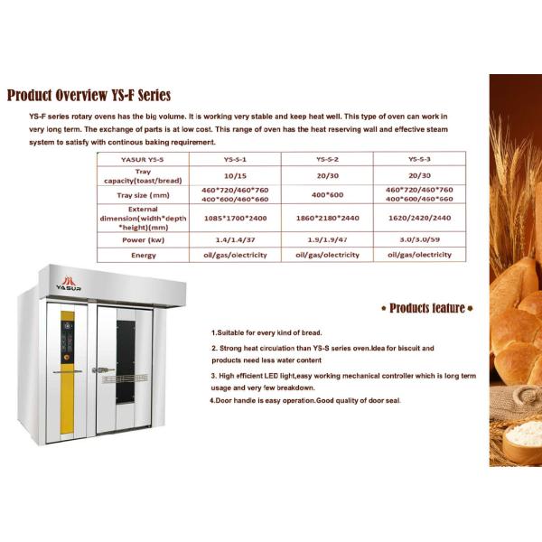 Rk Baketech China-600 400 Tray Yasur Brand 726 Single Rotary Rack Bakery Oven
