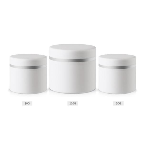 Makeup Airless Cream Jar With Inner Lid , Split Loose Face Powder Container