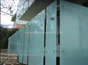 China Shower Room Obscure Acid Etched Glass Patterns , Double Sided Auto Float Glass on sale