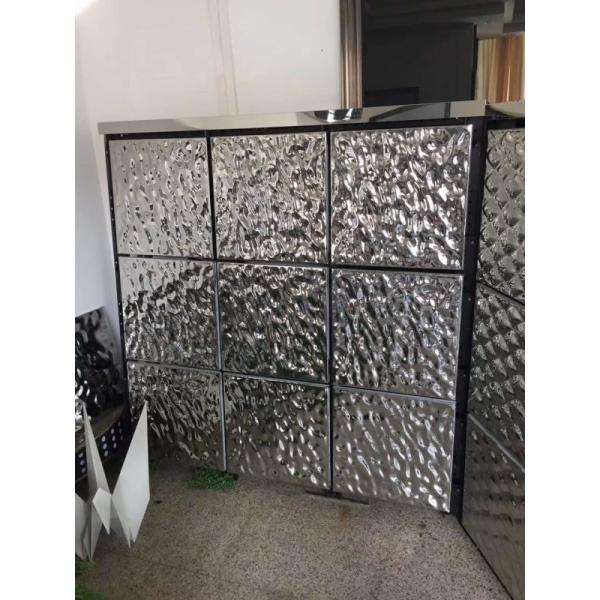 Embossed Stainless Steel Panels Rose Gold Mirror Finish For Hotels Villa Lobby Interior Decoration 201 304 316