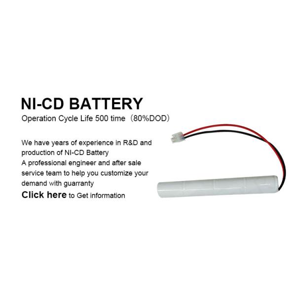 Rechargeable 4.8v NiCd Battery 2000mAh 2200mAh 1800mah NiCd Battery