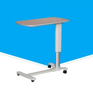 China On Wheels Folding Over Bed Table , Height Adjustable Hospital Bed Table wholesale
