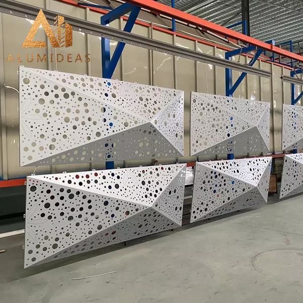 3D aluminum facade