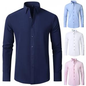 China                  Men&prime;s Shirt Ironing Long Sleeve Stretch Business High-End Men&prime;s Shirt Hot Sale Office Formal Style Men&prime;s Long Sleeve Shirt              wholesale