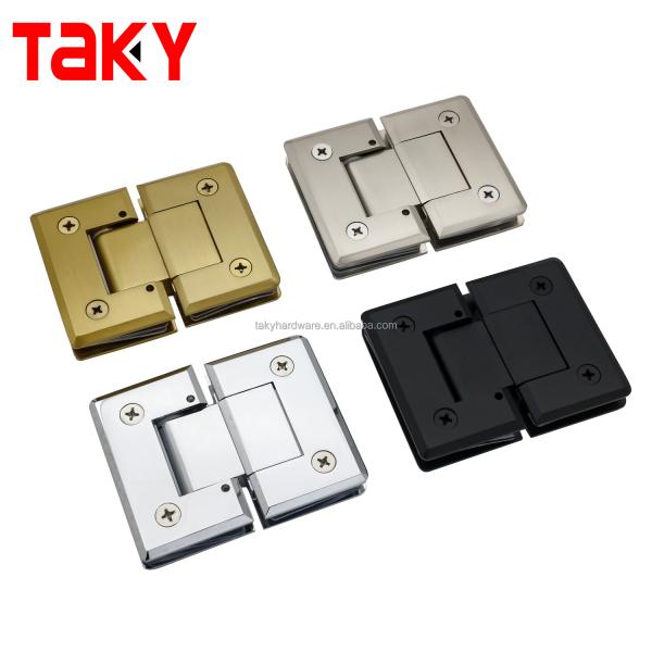 Modern Design 180 Degree Brass or Stainless Steel Glass Hardware Bathroom Door Shower Lifting Hinge